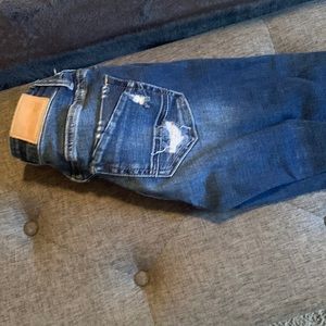 Bell bottom jeans with holes